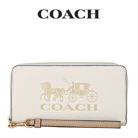 コーチ COACH アウトレット レディース 財布 ラウンドジップ長財布 長財布 C3548 IMSQQ(チョーク×バニラ　クリーム) ホワイト