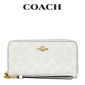 【最大12500円OFFクーポン配布中4/1(月)9:59まで】コーチ COACH アウトレット レディース 財布 ラウンドジップ長財布 長財布 C4452 IMRFF(チョーク×グレイシャーホワイト)シグネチャー