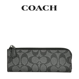 ★ コーチ COACH アウトレット メンズ 小物 その他 ポーチ ペンシルケース C6986 QBO4G(チャコール) シグネチャー【在庫処分】