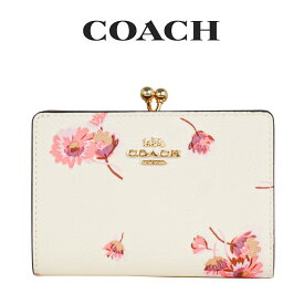 ★ コーチ COACH アウトレット レディース 財布 二つ折り財布 C8737 IMCAH(チョークマルチ) 花柄【在庫処分】