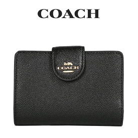 コーチ COACH アウトレット レディース 財布 二つ折り財布 6390 IMBLK(ブラック) ブラック