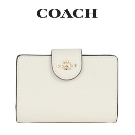 コーチ COACH アウトレット レディース 財布 二つ折り財布 6390 IMCHK(チョーク) ホワイト