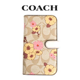 コーチ COACH アウトレット レディース 小物 スマホケース・リング iPhone 14 Pro CJ692 B4M(ライト カーキ マルチ) 花柄 シグネチャー