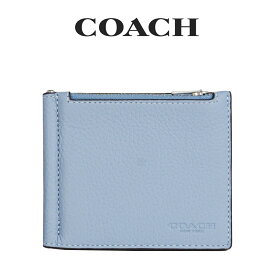 ★ コーチ COACH アウトレット メンズ 財布 二つ折り財布 C8272 SVEYB(フィールドフローラ) ブルー【在庫処分】