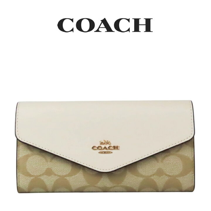 楽天市場】コーチ COACH アウトレット レディース 財布 かぶせ長財布  