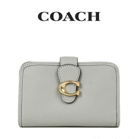 コーチ COACH アウトレット レディース 財布 二つ折り財布 CA193 B4DOY(ブラス×ダブグレー) グレー