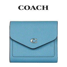 【最大12500円OFFクーポン配布中4/1(月)9:59まで】コーチ COACH アウトレット レディース 財布 ミニ財布 C2328 LHPOL(シルバー×プール) ブルー