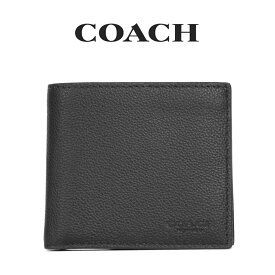 ★ 【楽天スーパーSALE】コーチ COACH アウトレット メンズ 財布 二つ折り財布 CR378 BLK(ブラック) ブラック