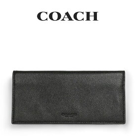コーチ COACH アウトレット メンズ 財布 二つ折り長財布 5003 BLK(ブラック) ブラック