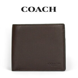 コーチ COACH アウトレット メンズ 財布 二つ折り財布 5011 MAH(マホガニー) ブラウン