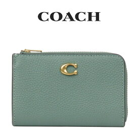 コーチ COACH アウトレット 夏のボーナス レディース 小物 キーケース CR513 B4/SG(ブラス×セージ) グリーン (女性 プレゼント ブランド カードケース フラグメントケース レザー 小銭入れ ペールグリーン)