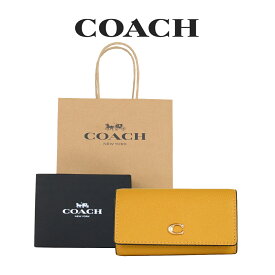 【コーチ箱＆紙袋付き・ラッピング済み】 ギフトセット コーチ COACH アウトレット レディース 小物 キーケース CH799 B4EBV(ブラス×イエロー ゴールド) イエロー