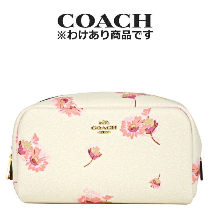 楽天市場 わけあり コーチ Coach アウトレット レディース 小物 ポーチ リストレット コスメポーチ C3299 Imcah チョークマルチ 花柄 インポートブランド ロータス