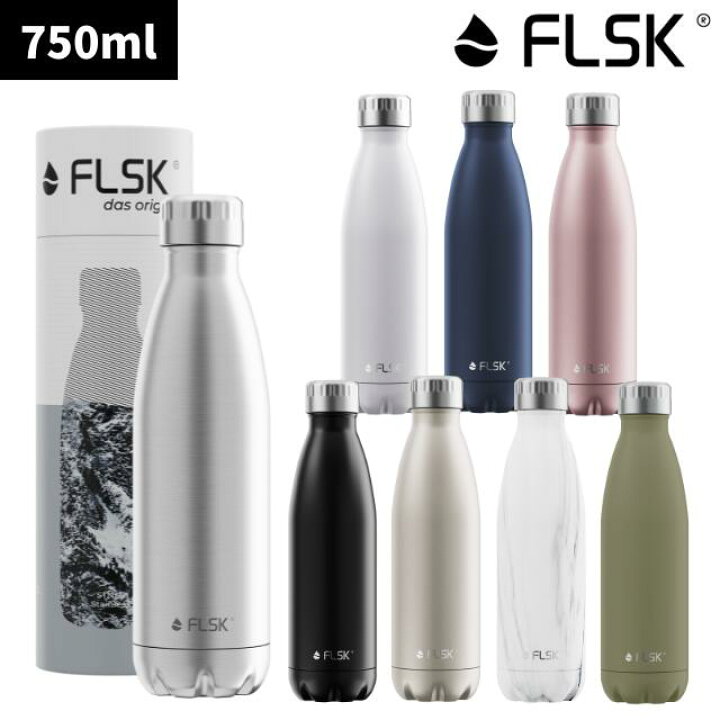 楽天市場 炭酸対応 1年保証 Flsk フラスク 真空断熱 水筒 750ml 丸洗い ダイレクト 直飲み マグボトル ステンレスボトル マイ ボトル タンブラー 保冷 保温 炭酸 Ok ビール グラウラー グロウラー おしゃれ 大人 魔法瓶 アウトドア ギフト キャンプ 無料送料