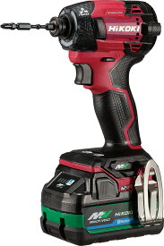 HiKOKI ［ ハイコーキ ] 36V インパクトドライバ WH36DD(2XHRSZ) スコーピオンレッド【 Bluetooth電池2個・2ポート充電器・ケース付セット 】