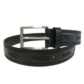 ヒューゴボス HUGO BOSS ベルト ベルト メンズ レザー ナイロン Pary BOSS all ブラック 幅約3.5cm ビジネス カジュアル 50529686 10226465 01 001