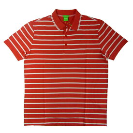 HUGO BOSS ヒューゴボス ポロシャツ ボスグリーン BOSS Green PADDY1 ゴルフ用 ボーダー 50309500 10189255 レッド／ブルー