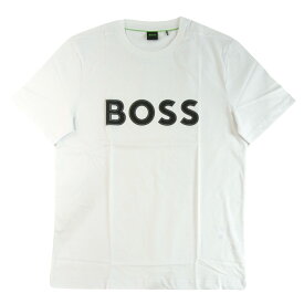 HUGO BOSS ヒューゴボス Tシャツ 半袖 Tee1 メンズ コットン Regular Fit レギュラーフィット BOSSロゴ ホワイト 白 50506344 10247491 01 100
