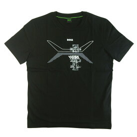 HUGO BOSS ヒューゴボス Tシャツ 半袖 Tee3 メンズ コットン Regular Fit ブラック 50506358 10236129 01 001