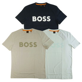 HUGO BOSS ヒューゴボス Tシャツ 半袖 メンズ 綿 コットン レギュラーフィット Regular Fit BOSSロゴ ショートスリーブ Thinking 1
