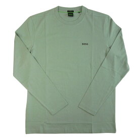 HUGO BOSS ヒューゴボス Tシャツ 長袖 長袖Tシャツ Tee Long ロンT メンズ ストレッチコットン ライトグリーン BOSS ボス 50506365 10256064 01 357