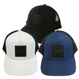 ヒューゴボス HUGO BOSS 帽子 ブラック キャップ メッシュ ロゴパッチ 野球帽 メンズ BOSS ボス ゴルフ 黒 ライトベージュ ダークブルー 涼しい 春夏 50535622 10261158 01