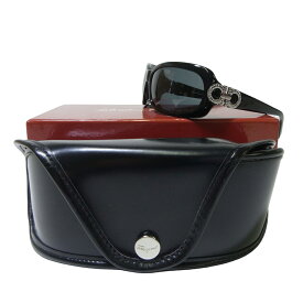 ＜訳あり・アウトレット＞SALVATORE FERRAGAMO サルヴァトーレ フェラガモ サングラス アイウェア ガンチーニ レディース スワロフスキー（ブラック）