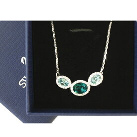 SWAROVSKI スワロフスキー ネックレス ペンダント Christie Oval クリスティー オーバル ブルー クリスタル ロジウム シルバー 5156789
