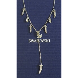 SWAROVSKI スワロフスキー ペンダント Y字 ネックレス Polar Bestiary 北極 牙 クリスタル シルバー ロジウム
