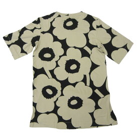 marimekko MARIMEKKO マリメッコ チュニック おしゃれ Tシャツ カットソー ストレッチ ハーフスリーブ 五分袖 COUR UNIKKO ウニッコ 花柄 フィンランド 北欧