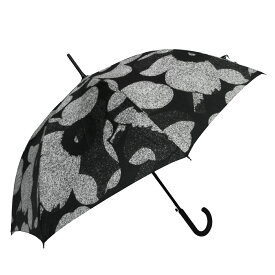 marimekko マリメッコ 長傘 傘 ワンタッチ カサ ウニッコ UNIKKO レディース アンブレラ STICK フィンランド 北欧 094642 190 ブラック×グレー×ホワイト