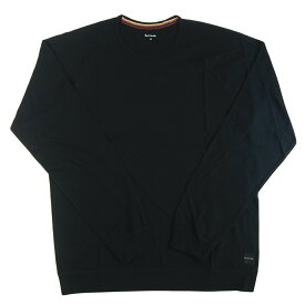 Paul Smith ポールスミス Tシャツ 長袖 メンズ ブラック 黒 ジャージーコットン ロンT クルーネック Artist Stripe アーティストストライプ シグネチャーストライプ マルチストライプ PAUL SMITH