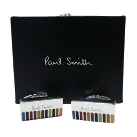 Paul Smith ポールスミス 英国直輸入 カフスボタン マルチストライプ カフリンク カフリンクス ハーフシグネチャー