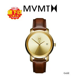 MVMT Watches エムブイエムティーウォッチ レディース GOLD/BROWN LEATHER 38MM 腕時計 革 レザー レザーウォッチ プレゼント 贈り物 新生活 記念日 ギフト [時計]