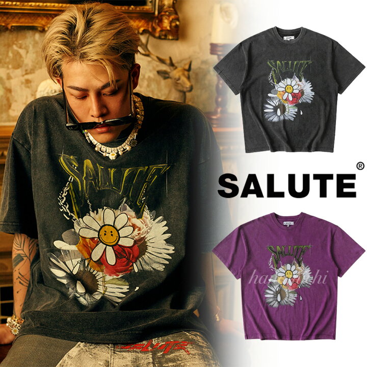 楽天市場】正規品 SALUTE サルーテ オーバーサイズ Tシャツ ひまわり  