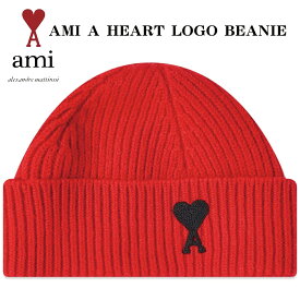 AMI Paris ニット帽 アミ パリス AMI A HEART LOGO BEANIE 帽子 ビーニー キャップ レッド 赤 AMI ALEXANDRE メンズ レディース ユニセックス 正規品[衣類]