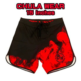 チュラウェア サーフパンツ CHULA WEAR ステージ ショーツ 水着 Humo Rojo 15 inches ハーフパンツ 短パン フィジーカー 大会 メンズ 筋トレ ジム ウエア 正規品[衣類]ユ00582