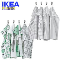 IKEA リンニング RINNIG キッチンクロス 45x60 cm 模様入り イケア 家具 ユ00582