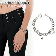 ジュスティーヌクランケ Justine Clenquet ホーリー ブレスレット Holly bracelet パラジウム レディース…