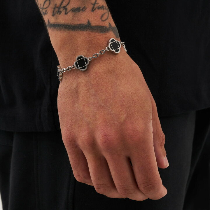 楽天市場】CRAFTD London クラフトロンドン ブレスレット ONYX CLOVER STONE BRACELET SILVER GOLD  シルバー ゴールド 銀 金 メンズ 人気 [アクセサリー] ユ00582 : WILLS CBWJO ラッキークローバー ブレスレット ハンドメイド 編組 愛国コード フラッグ プライド保護 ラッキー サーファー 手首 永