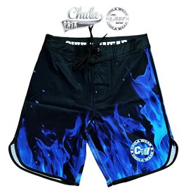 チュラウェア サーフパンツ CHULA WEAR ステージ ショーツ 水着 17 BLUE FLAMES ハーフパンツ 短パン フィジーカー 大会 メンズ 筋トレ ジム ウエア 正規品[衣類]