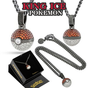 KING ICE LOACX lbNX POKE BALL NECKLACE X^[{[ |P ^J lC[ANZT[]00572