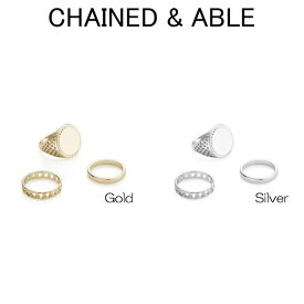 チェーンドアンドエイブル Chained & Able SOVERIGN RING PACK リング 指輪 メンズ ペア プレゼント ギフト シンプルasos[アクセサリー]