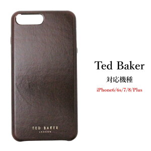 Ted Baker �e�b�h�x�C�J�[ �n�[�h�P�[�X iPhone 6/6s 7 8 Plus �{�v ���U�[ �A�C�t�H�� �P�[�X MIDICO REAL LEATHER CASE �u���E��[�X�}�z�P�[�X]