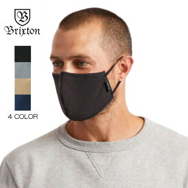 BRIXTON ブリクストン 布マスク Antimicrobial 4-Way Stretch Face Mask ファッションマスク 洗える ロゴ 布 大人用 男女兼用 おしゃれ かっこいい メンズ[衣類]