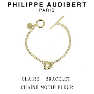 tBbv I[fBx[ Philippe Audibert 24K CLAIRE BRACELET CHANE MOTIF FLEUR NA uXbg S[h PhilippeAudibert fB[X[ANZT[]