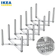 IKEA キッチン オーガナイザー VARIERA イケア ヴァリエラ 調節可能 組み立て自由 鍋ぶた 皿置き ステン…