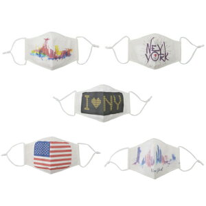 �}�X�N �􂦂� ���􂢉\ �E�B���X�΍� 2�Z�b�g Love New York ��l�p ���ח\�h �׋� �򖗊��� �ԕ��΍� �ԕ��� �z�}�X�N �J��Ԃ��g����[�ߗ�]