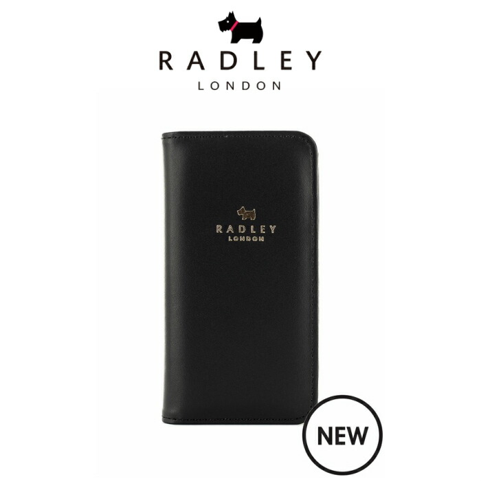 ラドリー RADLEY BOOK STYLE iPhone 6/6s/7/8 Case BLACK レザー 二つ折 手帳型ケース アイフォン ケース  カード入れ Dog 犬 - www.edurng.go.th