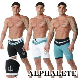 アルファーリード ALPHALETE サーフパンツ ステージ ショーツ 水着 TRIDENT COMPETITION SHORT ハーフパンツ 短パン フィジーカー 大会 メンズ 筋トレ ジム ウエア 正規品[衣類]